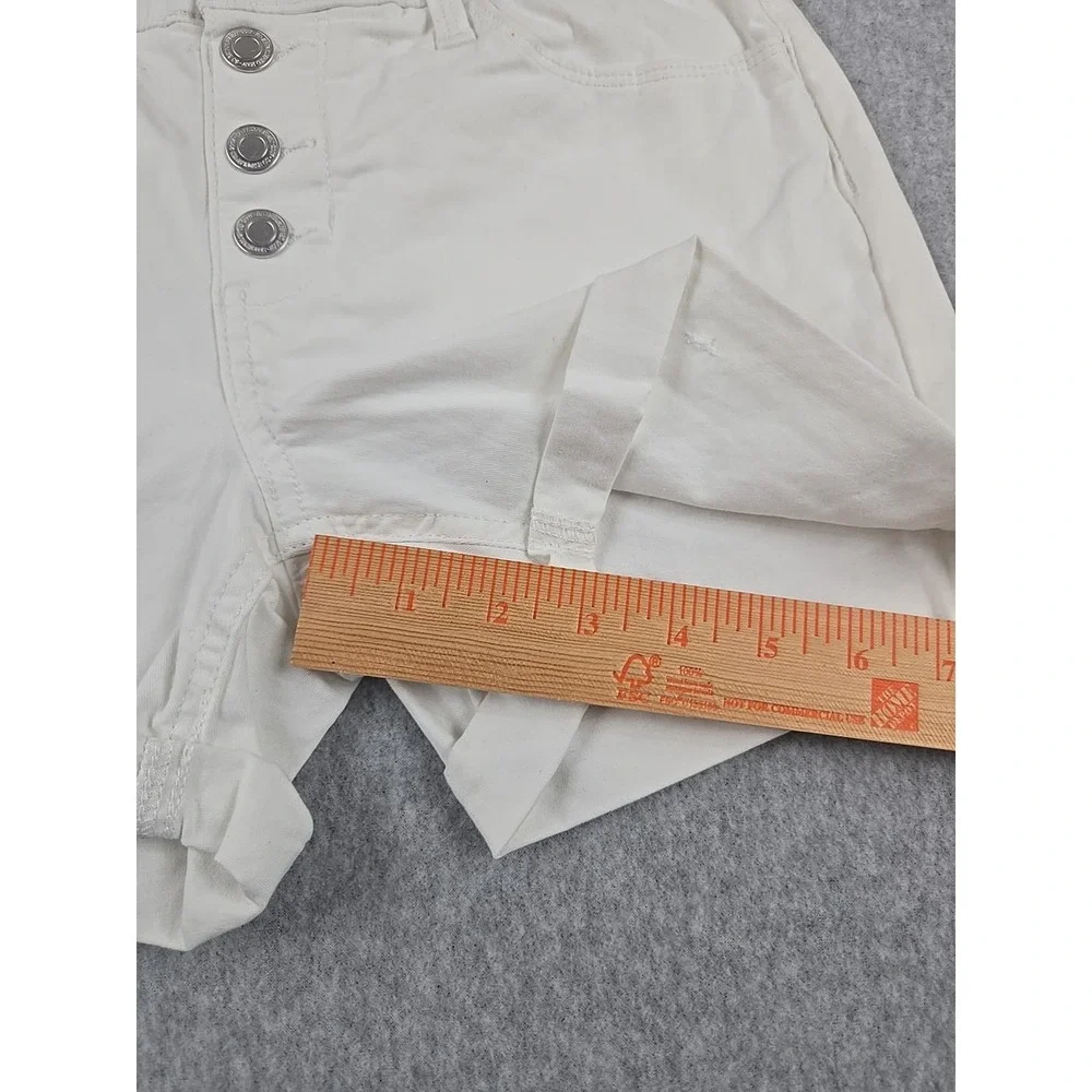 SO Jean Shorts Girls Size 14 High Rise Denim White Paper Bag Waist NWT
